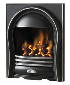 Pureglow Annabelle inset full depth gas fire shown with highlight finish