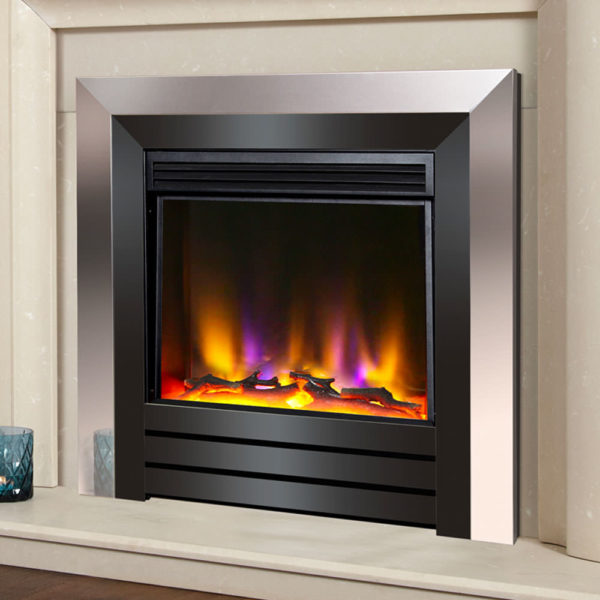 Celsi Acero Electric Fire in Black