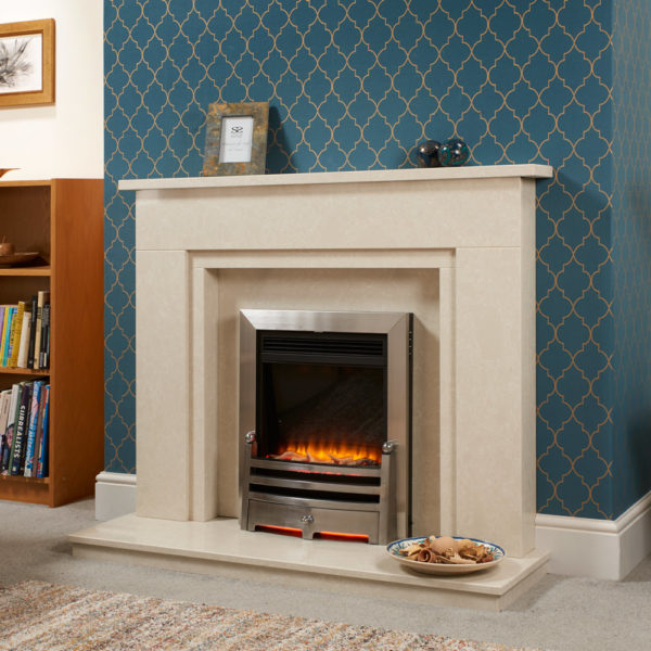 Stepped Wendle Marble Fireplace