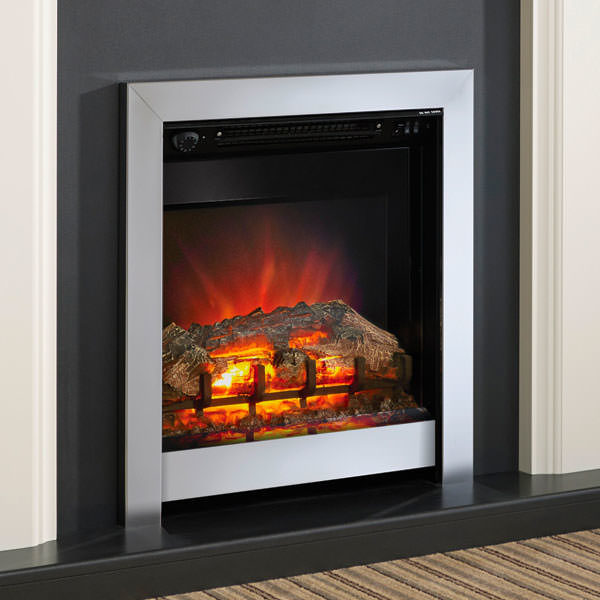 BeModern Athena Electric Fire in Full Silver